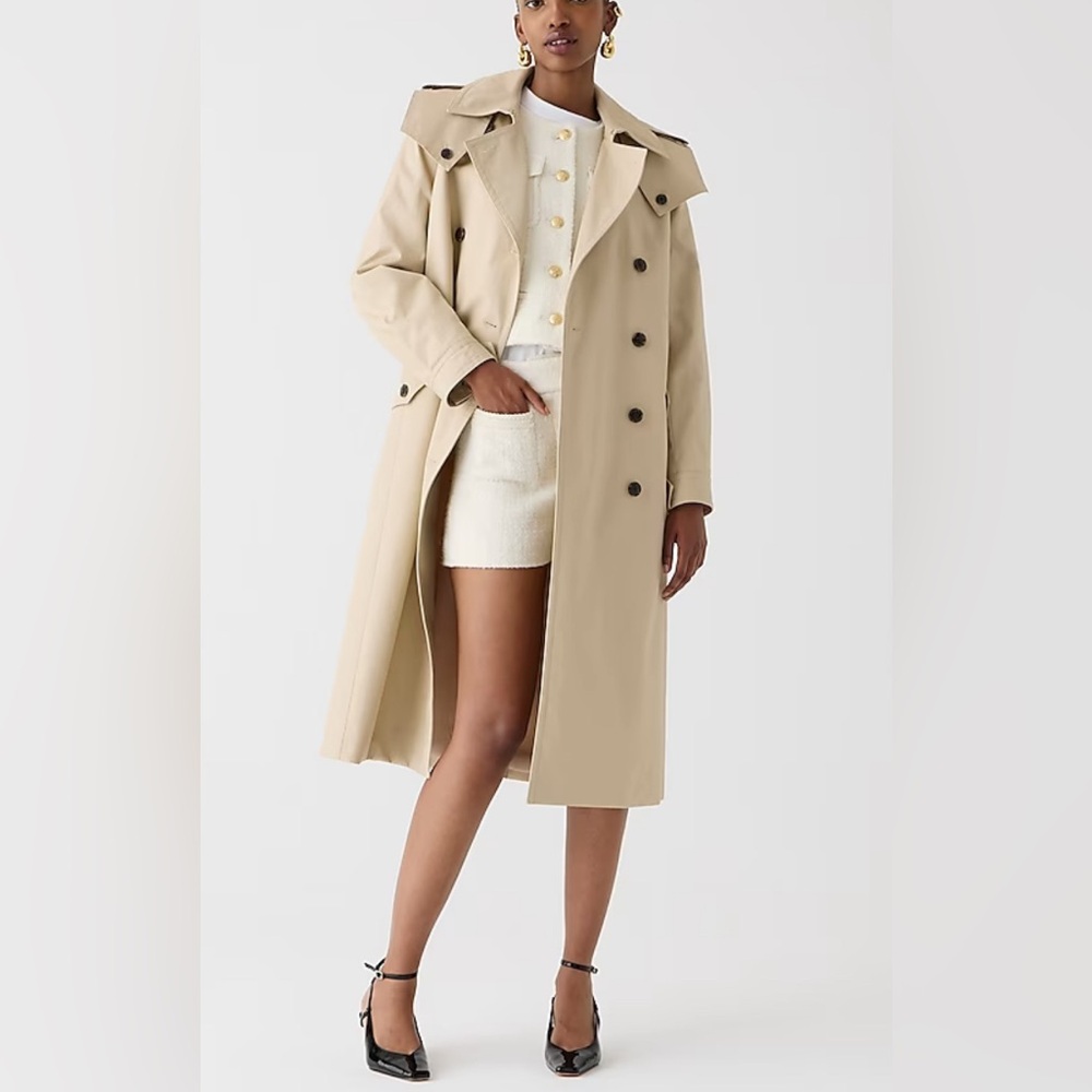 J. Crew Double-breasted trench coat